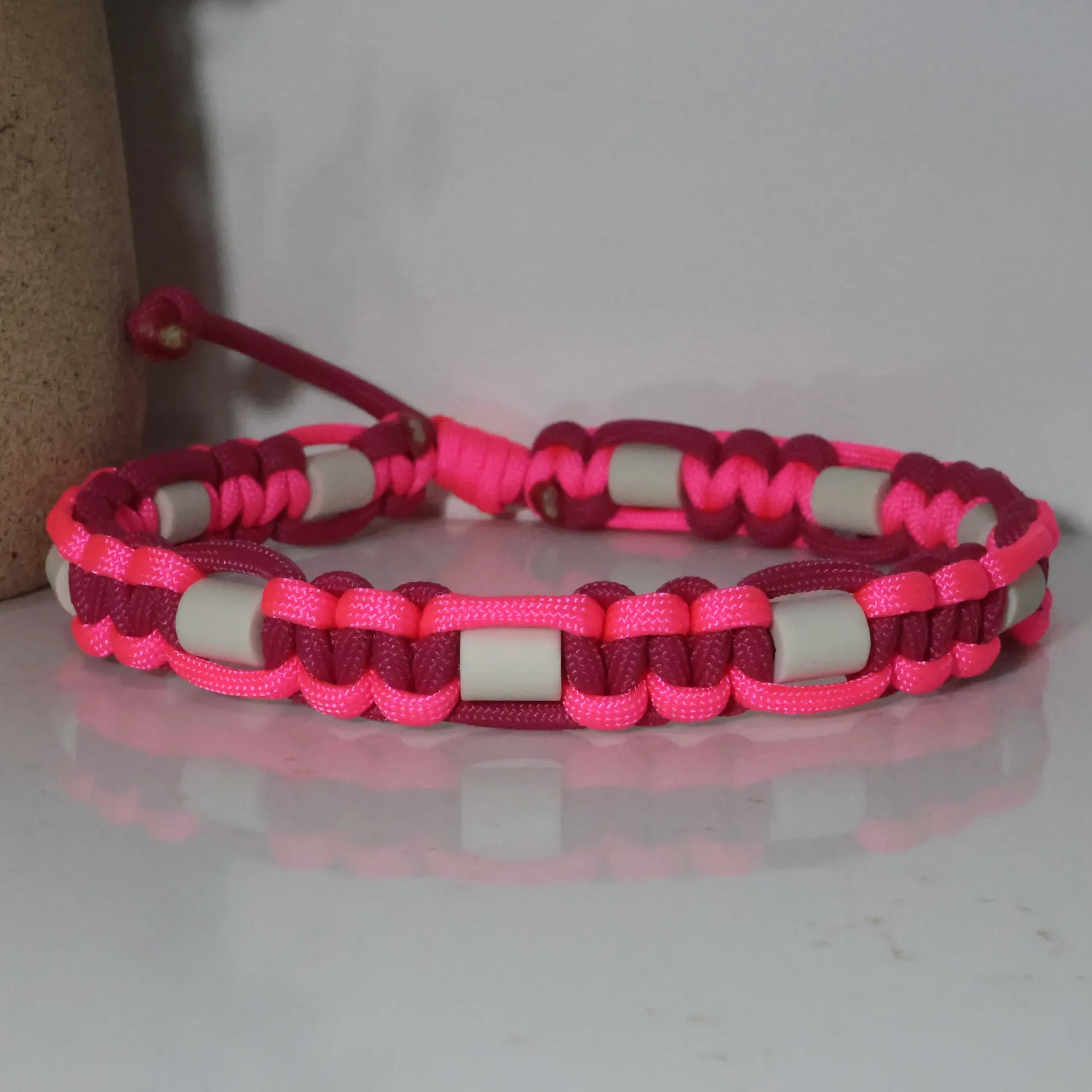 Collier EM Cobra (Fuchsia et rose néon) (xx-small (7 à 11 pouces))