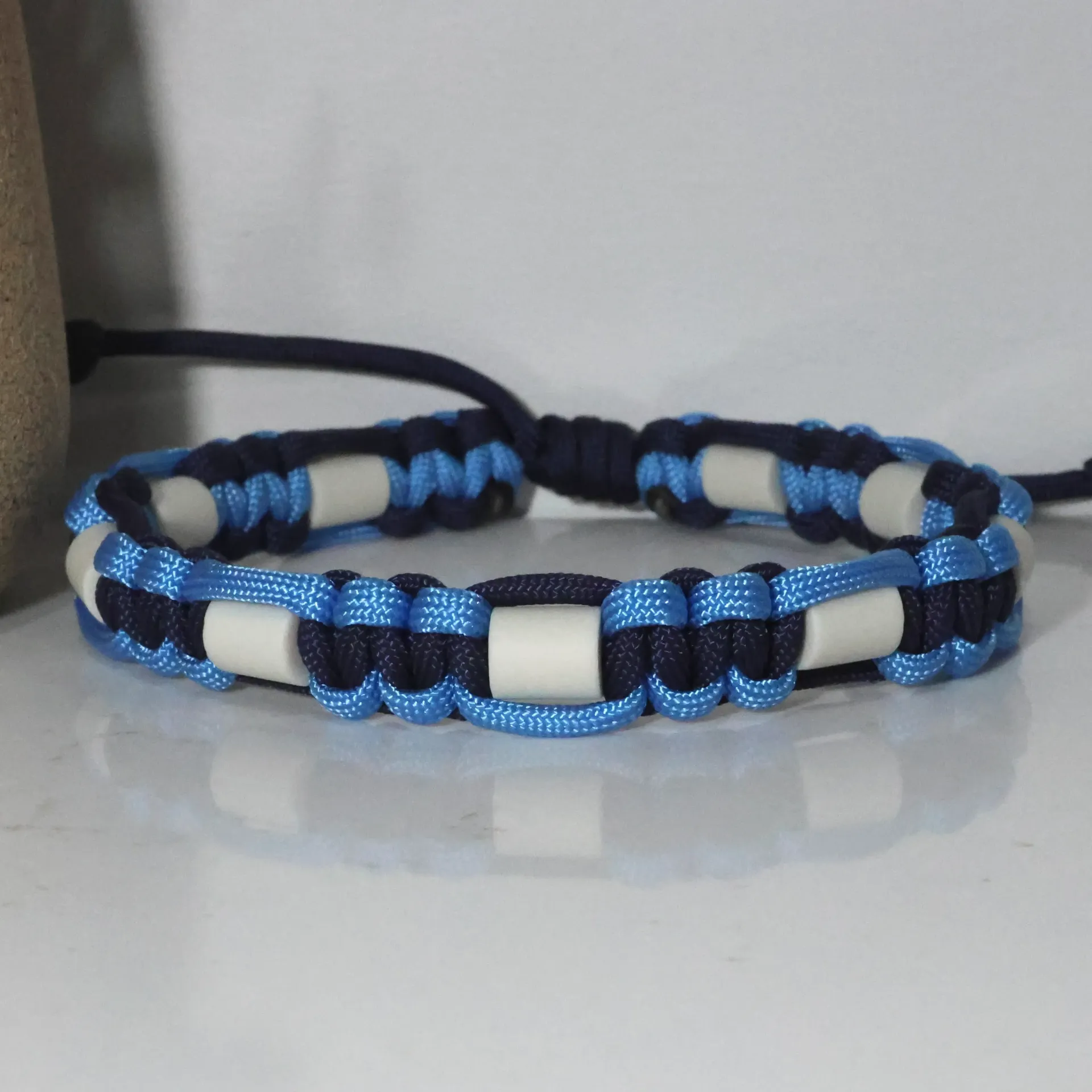 Collier EM Cobra (Bleu marine et bleu bébé) (xx-small (7 à 11 pouces))