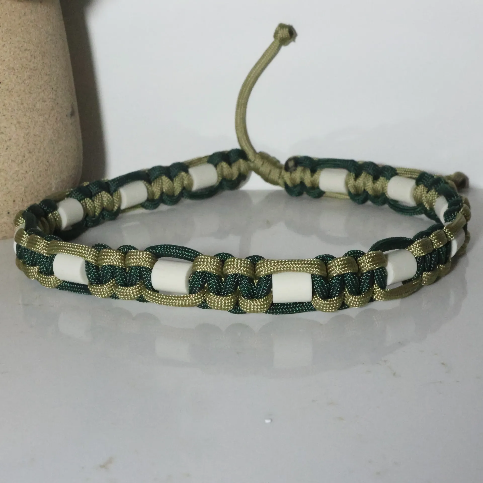 Collier EM Cobra (Vert foncé et kaki) (xx-small (7 à 11 pouces))